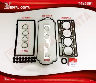 ROYAL CONTA OR 2030 Üst Takim Conta Clio Ii 98> Kangoo 01> Twingo 1.2 16v (D4f) (Keçeli+subap Lastik+skc'Li) 7701473003 D36519 D3651900 52204400 CD5981 HK6733 23374001 197Z2 418755P 41110L100