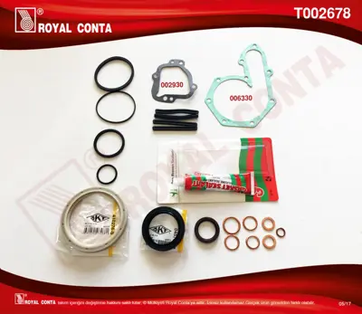 ROYAL CONTA WPI 2945033 A Motor Alt Takim Conta (Skt) Keçeli R11 Flash-R21 Mngr F2n 1.7 3000852001 3000951303 3000951503 619300400 619303300 620310200 821242 821458 826521