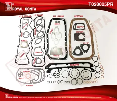 ROYAL CONTA WPI 5751.A2 Yarim Takim Conta Skc'Siz Master 2.5-2.8 Dti-Iveco Daily 3000852001 3000951303 3000951503 619300400 619303300 620310200 821242 821458 826521