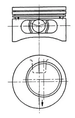 KOLBENSCHMIDT GB 1108 Motor Piston+segman Std C2.0ne Calibra-Omega- Vectra-Astra-Frontera 115 Ps (86.00) (4 Sil) 3000852001 3000951303 3000951503 619300400 619303300 620310200 821242 821458 826521