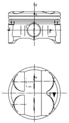 KOLBENSCHMIDT GB 1701 Piston + Segman 84mm Std Bmw N40 N42 N45 N46 E46 E87 E90 E84 11257562453 81PI00101000 11257531563 11257540063 8781590002 99773600 84L140 8770228STD 84167 7540063