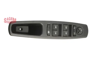 SAGEM  500008 Cam Açma Anahtari Ön Sol Komple Renault Megane Iii 09> Fluence 09>  (Dörtlü + Merkezi Kilit Düğmeli + Ayna Ayarli) 254000008R 50073930 50073930BN SWR710390 CWR71039AS SWR71039 CWR71039 V46730066 2106024 26024