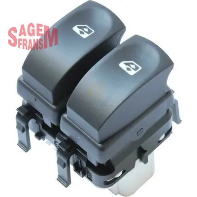 SAGEM  500943 Cam Açma/Kapama Anahtari Çiftli Ön Sol Renault Clio Iii 05> Modus 04> 10 Fişli 2106195 8200214943 SWR710250 CWR71025AS 462060288 26195 5145202A2 RN325WS04 IAF630017HQ IAF630017