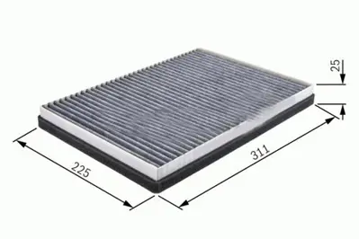 SARDES  SC626 Polen Filtresi Daf 95xf (Cu3132) E511 1322255 FP3132 M2152 716006 1658991 E944LI LA501 1825427 PC8120