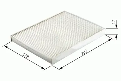 SARDES  SC697 Polen Filtresi Panda Ii 1.1-1.2-1.3 Jtd 03=> Ka Ii 08=> 500c 1.3d 09=> (Cu2026) 46723321 77366065 487 9S5119G244AA WP9210 1592 1987432106 77365763 1557375 E1929LI