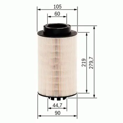 SARDES  SF243 Yakit Filtresi Daf Cf75. Cf85. Xf105 05/06- (Su Ayraçli Kağit) Pu 966/1x-Pe 975/2-Ff 5695 1616361 1699168 131506023 1532480 PF7947 1643080 PU9661x FF5695 P550863 M153