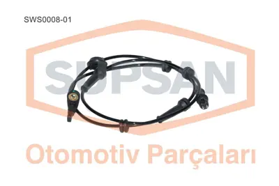 SUPSAN  SWS0008-01 Sensör Abs Fiat Doblo 1.3 Jtd (199 A2.000-188 A9.000-188 A8.000) - 1.4 (350 A1.000) - 1.6 (182 B6.00 46740213 900660 78030 8290165 6PU009106781 560323 360080 84642 411140186 SS20483