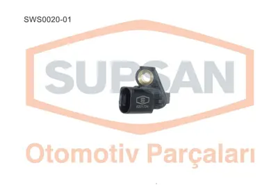 SUPSAN  SWS0020-01 Sensör Abs Vw Caddy 1.4 - 1.4 16v - 1.6 - 1.9 Tdi - 2.0 Sdi (Bca-Bud-Bgu-Bse-Bsf-Bsu-Bjb-Bls-Bdj-Bst 7H0927803 986594504 24071152713 23824 WHT003857 GBS2515 410020 BZ3015S 6PU009106751 45001600