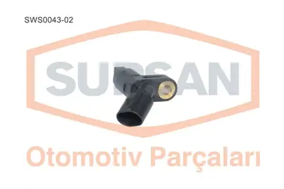 SUPSAN  SWS0043-02 Sensör Abs Vw Caddy Ii 1.4/1.4 16v/1.6/1.7sdi/1.9d/1.9tdi (Aex-Akv-Aua-Aud-Apq-1f-Aee-Ahb-1y-Aef-Aey 1J0927803 411140002 900064 410189 200058 755134 294701 50891 30921582 530014