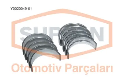 SUPSAN  Y0020049-01 Yatak Ana Toyota Auris - Corolla 1.6 16v Eng.(1zr-Fe) - Auris - Corolla - Yaris 1.8 16v Eng.(2zr-Fe) 1170137010 1170137020 BM1112050 10517195 MS1471 MB5287 EBTOM734 H13215STD MS1471ASTD 10517193
