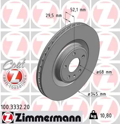 ZIMMERMANN  100.3332.20 Ön Fren Aynasi Havali Q5 2.0 Tfsi/2.0 Tdi/3.0 Tdi/3.2 Fsi 08- A5 S5 Quattro 07- A4 S4 Quattro 08-  986479590-Df6014s 8K0615301K 9B0391X BS8508 8K0615301M 3147128 8DD355128731 18152047128 1110348 6111110 24012901021