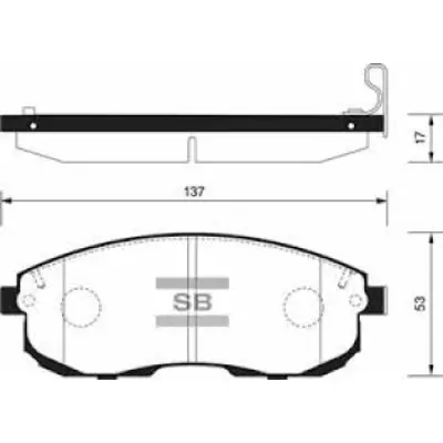 SANGSIN  SP1107F Ön Fren Balata Nissan Juke 1.6l Hr16de Dig-T F15 10-> 1.5l Dci F15 10-> / Maxima 2.0l Vq20de Dohc A32 A33 V6 95-03 / 3.0l Vq30de Dohc A32 V6 95-> / Suzuki Sx4 1.6l M16a Vvt Rw416 05-> 986494277 4106040U90 986AB2936 2660 410604L090 6110039 80864 D10601FC0A 225222 986AB3862