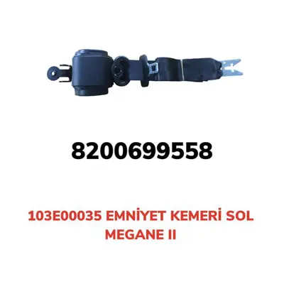 AFT  103E00035 Emniyet Kemeri Otomatik Sol Megane Ii 103E00035 8200699558