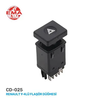 EMA CD025 Flasor Anahtarı 4 Lu Renault   R9  SHL710010 7700765726 CHL71001AS 51079001LGK 51079001 AN751 CHL71001 50173100 RECSHL71001 RECSHL710010