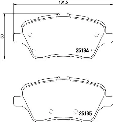 KALE 25134-A00-00-KD13 Fren Balatası Ön AY112K021CA