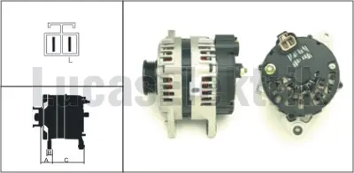 LUCAS LEA0553 Alternator 14v - 90a Hyundaı Accent,Elentra,Getz, 3730022650 AB190147 AEB1789 BBA2439 JA1789IR LRA02320 9090490 A0002655023 3730023600 284814