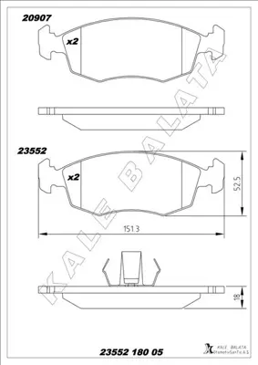 KALE  23552A0000KD13 Ön Balata Palio Weekend 96=> Albea 01=> Doblo 00=> (0986tb2093) 8DB355009131 5P785 9948131 9949125 2355218005 71752592 571974J 5SP785 607126 77362177