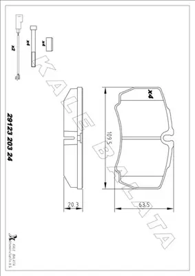 KALE  29123A0001KD20 Arka Balata Daily (02-11)transit 3.2 Tdci  (11-14) 2.4tdci (06-14)  Daily (02-11) 1501265 GDB1901 P24084 13046048622 222368 321012 8C1V2M008AB 2912307 222575 1718023
