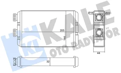 KALE  370760 Kalorifer Radyatoru Bmw E46 97>05 64118372771 8372771 102540 AH86000S 8FH351311321 30199 QHR2133 59003N BR251 54295