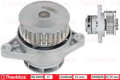 TherMax  T01.194 Devirdaim Golf Iii-Polo-Cordoba-Ibiza 1.6 75 Hp (98-02) (Aee-Aex-Alm) (T) 030121005N 030121008K 030121005T