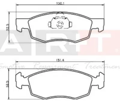 ART  A01.1796 Ön Balata Fiat Doblo - Doblo Cargo (03-) Ön 77362205 77362180