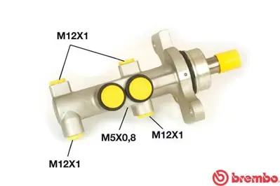 BREMBO  M61028 Ana Fren Silindiri Citroën C2 (Jm) 07/03-09/17-Citroën C2 Enterprise (Jg) 11/03-12/09-Citroën C3 I ( 4601L7