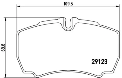 BREMBO  P24084 Arka Balata Daily (02-11)transit 3.2 Tdci  (11-14) 2.4tdci (06-14)  Daily (02-11) 1501265 1718023 8C1V2M008AA