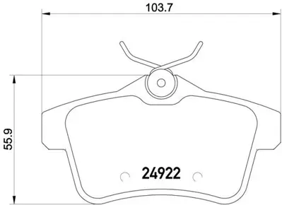 BREMBO  P61114X Arka Fren Balatasi Peugeot P3008 09>16 P5008 09>17 P508 10>18 P308 Gti-Rzc 10>14 Citroen C4 09>16  Ds4-Ds5 11>15 1608681680 4254.46 4254.44 4254.35