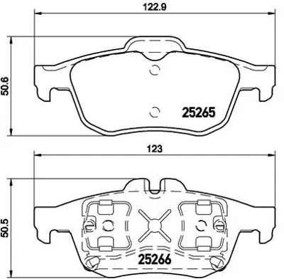 BREMBO  P68057 Arka Fren Balatasi Renault Latitude 10> 1.5d 2.0d 3.0d 440602154R 440608281R