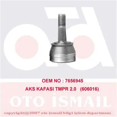 CIFAM  606016 (X) Aks Kafasi Diş Tmpr 2.0 (Abs'Siz) (150016) 7656945