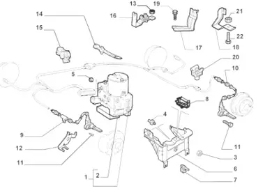 FIAT OPAR  46545467 Abs Sensoru Arka            Po 46545467