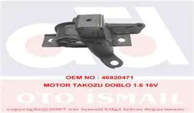 FIAT OPAR  51718928 Motor Takozu Sağ Fiat Doblo 04>10 1.3 Jtd 51718928