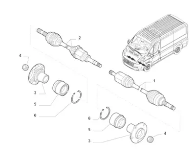 FIAT OPAR  52027047 Aks Mili 52027047