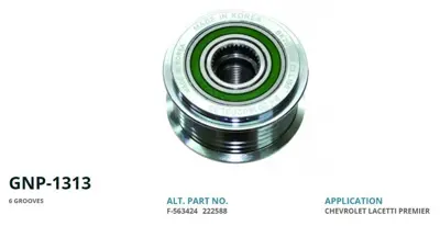 GENON  1313 Opel Insignia-Astra-Chevrolet Aveo-Cruze 6 Kanal F 563424 222588