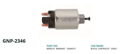 GENON  2346 Marş Otomatiği 12v Chevrolet Captiva-Opel Insignia 2.0-Antara 8000213 89060407 12609317