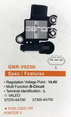 GENON  V025H 12v Hyundai Porter 2 Tci-Kia Bongo 3 (L) 37370 4A700 37300 4A700