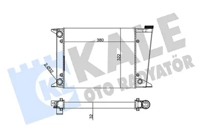 KALE  2022072AL Radyatör 5 Sira Al+pl Golf-Jetta 171121253E S