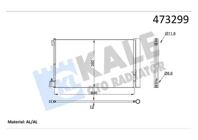 KALE GVA 5271422 Kondenser Opel Insignia-Chevrolet Malibu-Saab 9-5 1.6i 2.0cdti 08> Kurutucu İle [brazing Al-Al] [647 X382x12] Klima Radyatörü 1850134 13330217 1850&nbsp;377