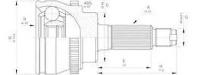 MAGNETI MARELLI  359002501500 Aks K. Dis Mondeo I Inj 16v 93BG3B413BE