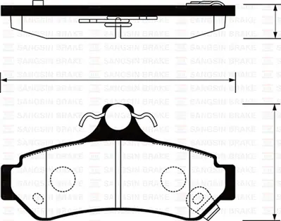 SANGSIN  SP1236 Arka Balata Disk Toyota Camry 02=> 446606020