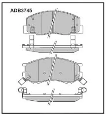 SANGSIN  SP1433 Balata Ön Disk Toyota Previa (96-00) (Gdb3157) 0446528380 0446528350 WVA23032