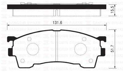 SANGSIN  SP2018 Ön Balatasi Mazda 626 1.6 1.8 2.0 (91-97) (Gdb1139-Gdb3304-Gdb3209-Gdb3192) GAYR3323ZA GCYD3323Z WVA21754