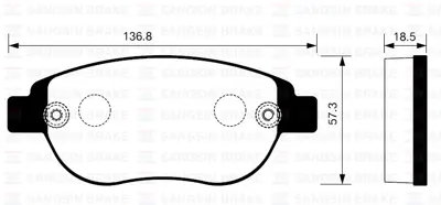 SANGSIN  SP2073 Ön Balata P207 06> P307 00> Doblo 01> Partner 03> Berlingo 00> C3  02> C4 04> Xsara 00> 1647873980 4252.53 1611140980