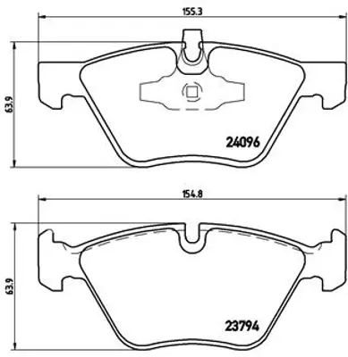 SANGSIN  SP2216 Ön Balata Bmw E83 X5 3.0i-4.4i 00=> X5 5.30d (01-08) E46 (00-05) M3 Cls 03=>e86 Z4 (Gdb1531-Gdb1264) 34116750148 34116761243 WVA21677