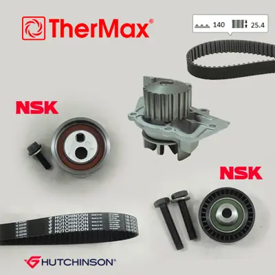 TherMax  T15.179 Devirdaimli Eksantrik Gergi Kiti (140x254) P206-306-Partner-Expert-Berl-Jumpy-Scudo1.9d (98-)dw8(T) 0831.58 0831.59 0831.N2 0831.R7