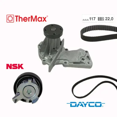 TherMax  T15.209 Triger Seti &Nbsp;(Devirdaim Li) Focus Ii I 03>11 Fiesta V 01>13 Fusion 01>12 1.4 16v 1.6 16v Zetecs Mo Ndeo 07>14 B Max 12 > Focus Iii 11 > Ecosport 14> Volvo C30  1.6 06>12 S40 Ii1.6 05>12 V50 (117x220 5M5Q8B596AB 2302744 5M5Q8B596AA