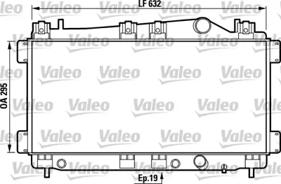 Valeo  731749 (X)radyatör Chrysler Neon 1.8 16v 97-99 2.0 16v 94-99 4546902