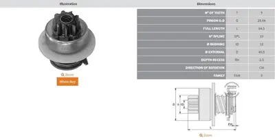 ZEN  0300 9 Dis Bmw 5.25-5.28-Lombardini UMD 5480 1006209081