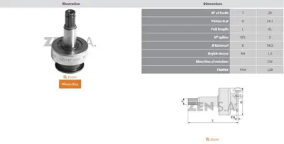 ZEN  1563 10 Dis Mitsubishi Forklift-Fuso Canter UMD 5645 M191T68771 M191X68171