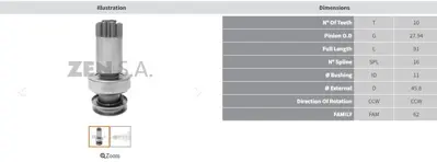 ZEN  1685 10 Dis Audi-Fiat-Vw (Ccw) UMD 5779 1006209813 1006210241